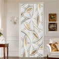 thumbnail image 1 of Pegatinas de puerta de papel tapiz 3D autoadhesivas, Mural de estilo europeo de PVC para dormitorio, nevera, cubierta de puerta entera, carteles de decoración del hogar y gabinete, 1 of 5