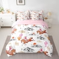 thumbnail image 2 of Homewish Pink Western Cowgirl Twin Bedding Sets 7-Piece for Kid, Farmhouse Horse Animal Bedding Comforter Set, Cartoon Cactus Plant Reversible Sheet Sets, Luxury Bedroom Decor, 2 of 7