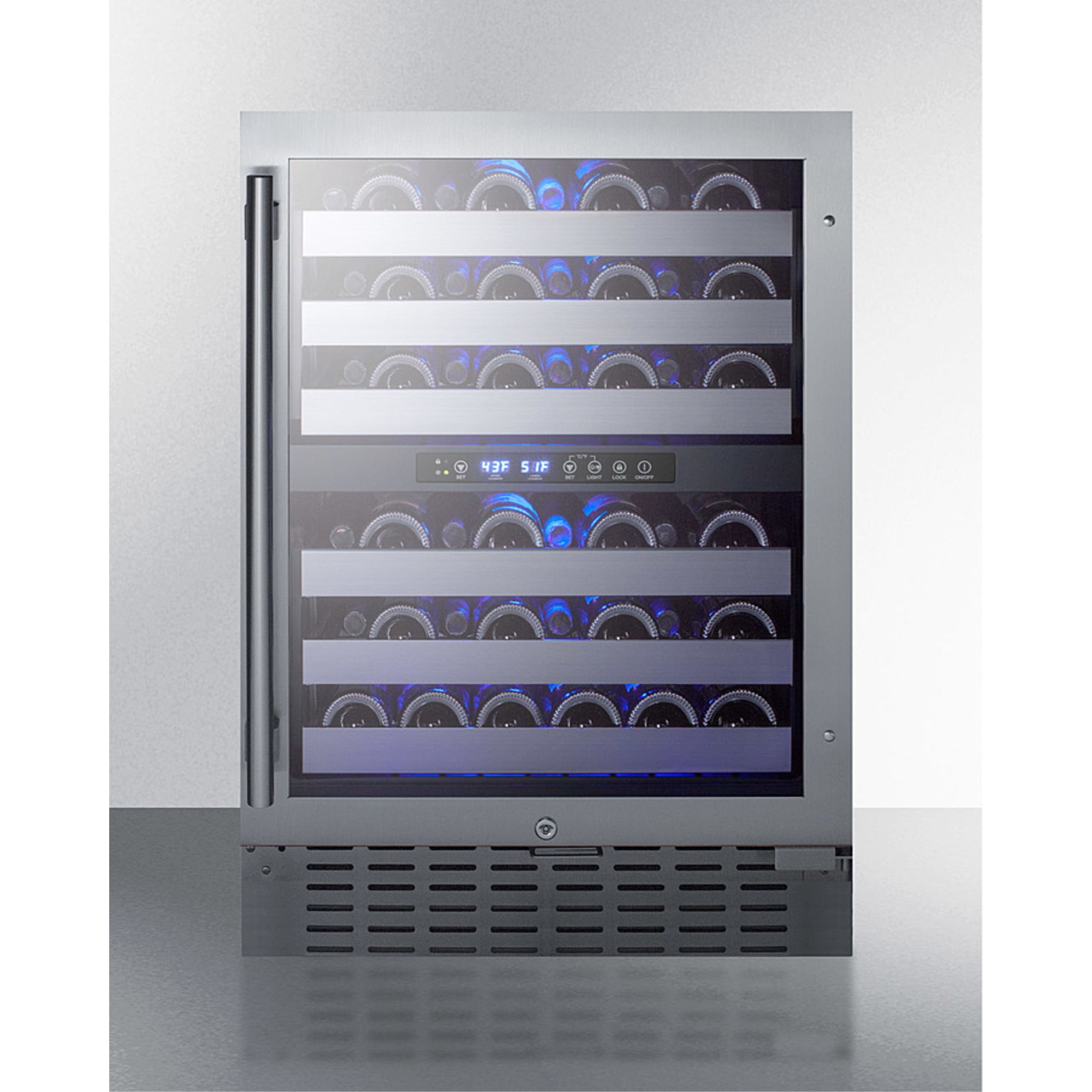 Summit Swc532blbist 24 Inches Wide 46 Bottle Capacity Wine Cooler - Stainless Steel
