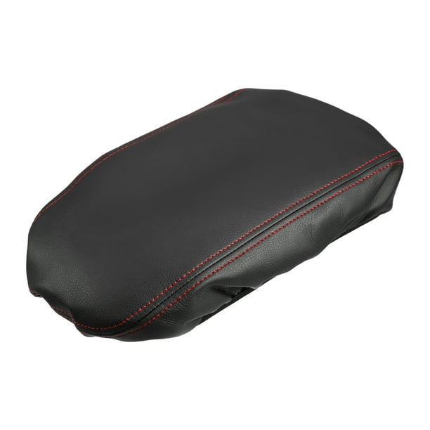 Funda para reposabrazos de asiento de coche, tapa protectora Interior, cubiertas de almacenamiento embellecedoras para Kia Optima 2016-2020, piel sintética, puntos negros y rojos