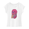 thumbnail image 1 of Camiseta de manga corta para mujer, ropa deportiva, camisa con cuello redondo para desplazamientos M, 1 of 7