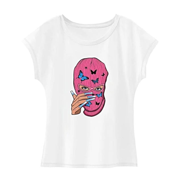 Camiseta de manga corta para mujer, ropa deportiva, camisa con cuello redondo para desplazamientos M