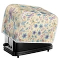thumbnail image 5 of Yuyamidu Floral Toaster Cover 4-Slice Dragonfly Wide Slot Microwave Toaster Oven Dust Protective Cover Foldable Kitchen Small Appliance Cover Keep Clean from Smudges, Fingertips, 5 of 7