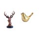 thumbnail image 1 of Figura decorativa de cabeza de animal, estatua moderna para decoración del hogar, escultura de resina para escritorio, oficina, sala de estar, regalo, 1 of 8