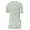 thumbnail image 3 of Womens Scoop Neck T Shirts Basic Ribbed Tees Fitted Tshirt Plain Short Sleeve Tops Casual, 3 of 5