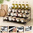 thumbnail image 3 of Bemico 4 Tier Spice Rack Spice Organizer for Cabinet, Adjustable Spice Holder Metal Seasoning Shelf for Countertop, Cupboard, Kitchen, 3 of 9