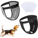 thumbnail image 1 of Paquete de 2 pantalones para perros, pañales para perros con 6 compresas, pantalones protectores ajustables para perras en celo y menstruación (M - Negro y Gris), 1 of 5