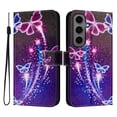 thumbnail image 2 of TECH CIRCLE for Samsung Galaxy A16 5G Case 6.7" (2024 Release), Cute Cartoon Flip Wallet Case with Lanyard, Built-in Card Slots & Stand Function, Portable Lightweight Slim Cover, Purple Butterfly, 2 of 3