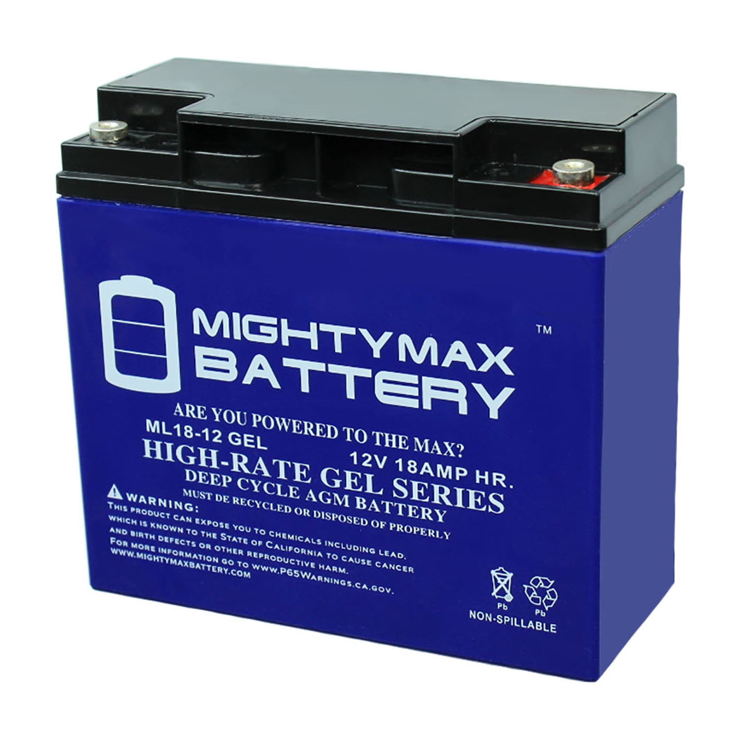 12V 18AH GEL Battery for Black  Decker CMM1200 Mower