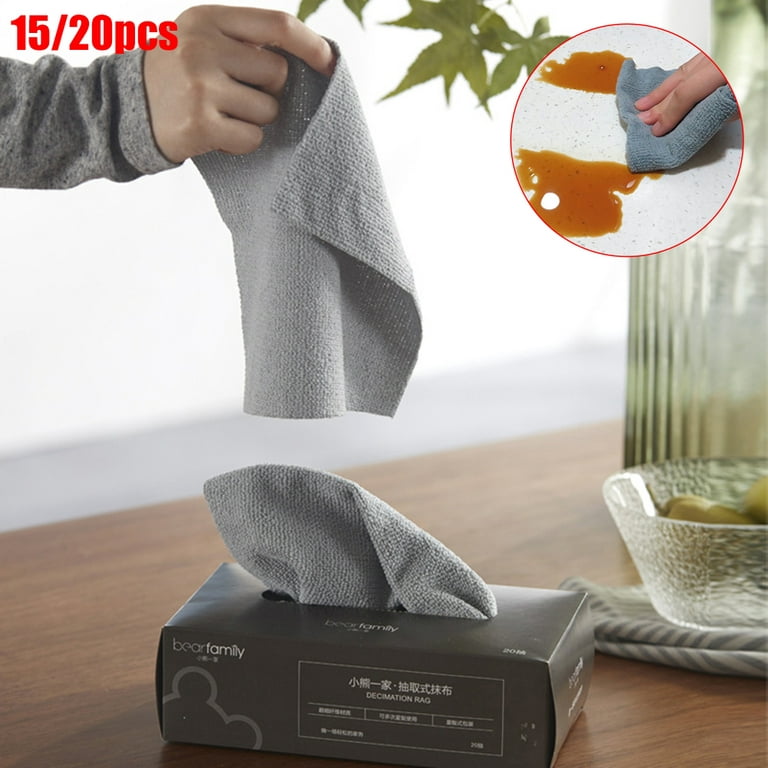 VerPetridure Microfiber Cleaning Cloth, Black Cleaning Towels, Lint Free  Dishwashing Towel, Softer Ultra Absorbent Cleaning Rags for Furniture  Kitchen