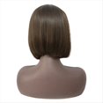 thumbnail image 5 of Pelucas Bob SintéTicas Rectas con Flequillo Peluca MarróN para Mujeres Aspecto Natural SintéTico Resistente Al, 5 of 5