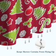 thumbnail image 6 of Red Christmas Decoration Pattern Shower Curtain 36"x72" ,Bathroom Decorative Shower Curtains Set with 12 Hooks,Modern Waterproof Washable Shower Curtain, 6 of 6