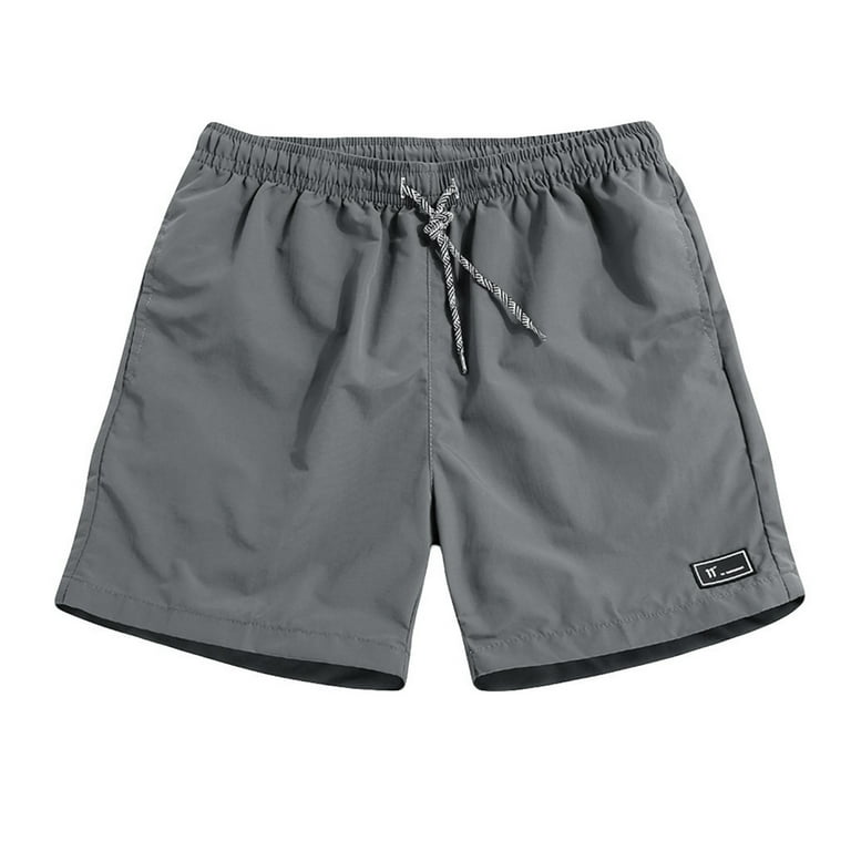 Gray Shorts For Men, Polyester Athletic Shorts For Men, Cargo