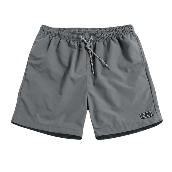 Ketyyh-chn99 Mens Swim Trunks Beach Fashion Men's Swim Trunks Swimsuits Beach Bathing Suits Swimming Board Shorts Grey,3XL