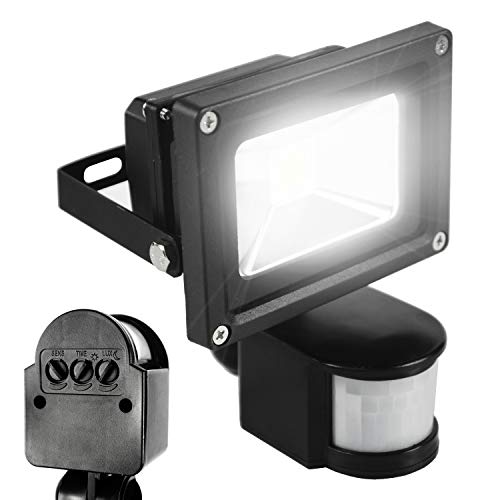 AC 110-240V IP65 Outdoor Waterproof Infrared Motion Sensor Adjustable PIR Sensor Switch with 160/° Detection Range and 2-12M Sensing Distance for LED Floodlight Security Lamp System Motion Sensor Detector Switch