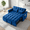 Blue04, variant on Gewnee 55" Sofa Bed, Convertible Sleeper Sofa & Pull Out Couch, 3-in-1 Velvet Loveseat with Adjustable Backrest and Storage Pocket, Black