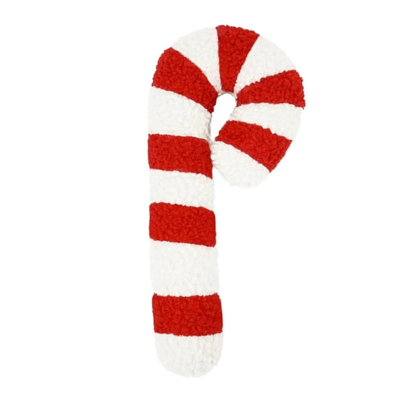 Christmas Candy Cane Peppermint Pillow Christmas Throw Pillows Christmas Lollipop Pattern Decorative Plush Shaped Pillows for Couch Sofa