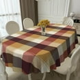 thumbnail image 3 of Oval Tablecloth, Waterproof Plaid Oval Table Cloth 60x120 Inch Washable Fabric Fall Christmas Table Cover for Kithchen Dining Decor, 3 of 6