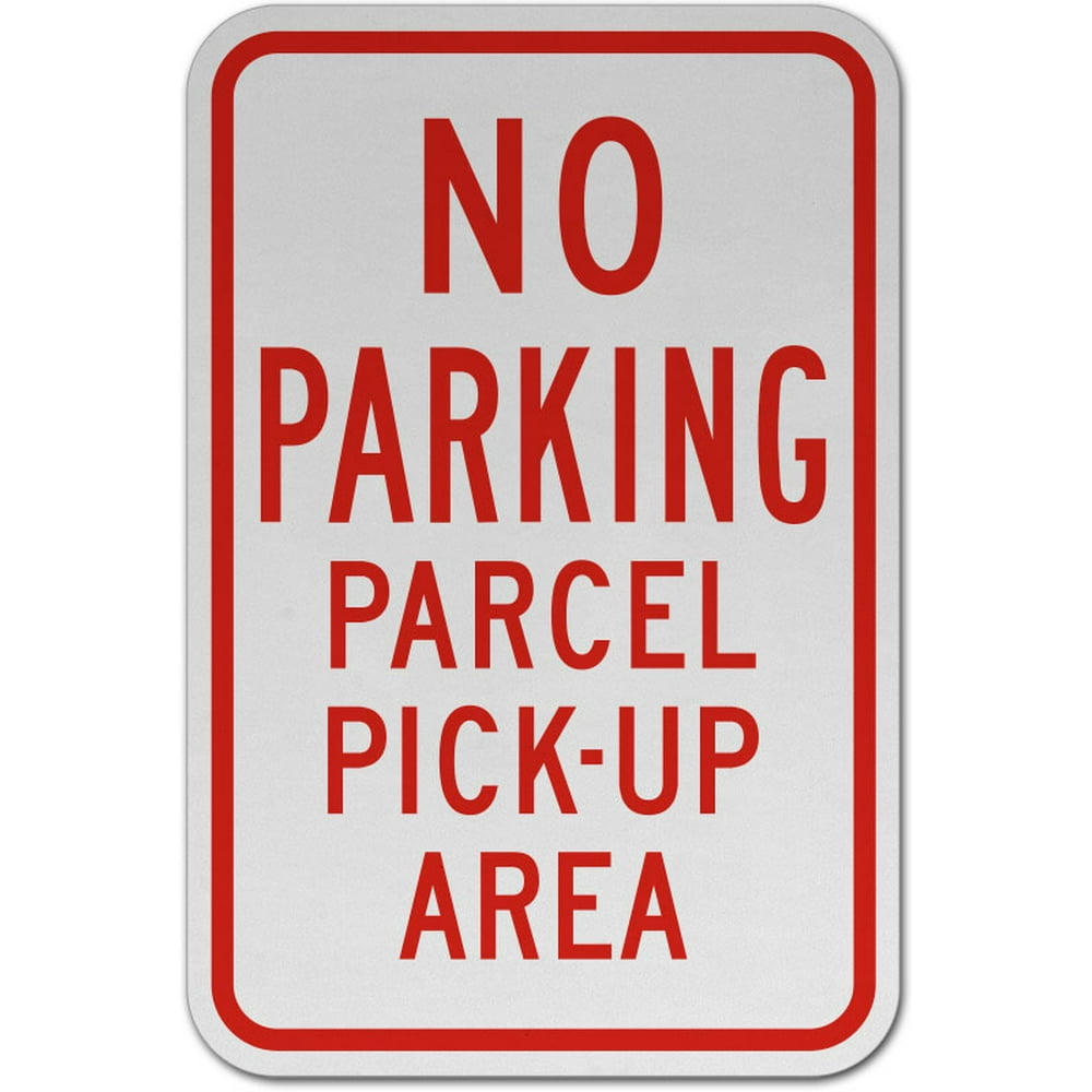Vinyl Stickers - Bundle - Safety and Warning Signs Stickers - No Parking Parcel Pick-Up Area ...