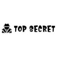 thumbnail image 1 of Printtoo Top Secret Self Inking Rubber Stamp Pre-Inked Office Stamp- Home Office Business Stationery, Black- 42 x 9 mm, 1 of 7