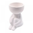 thumbnail image 1 of Ceramic Flower Pot Human Shaped Planter Pot Ceramic Succulent Planter Vase Planter Container For Home Garden Office Desktop Decoration, 1 of 5