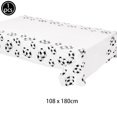 thumbnail image 3 of Mantel desechable para fiesta de fútbol para niños, suministros de decoración de partidos deportivos, color verde y blanco, 3 of 5