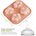 thumbnail image 2 of 3x Silicone Paw Ice Cube Tray Ice Cube Tray With Lid Ice Tray Ice, 2 of 7