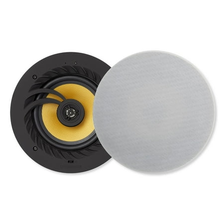 Lithe Audio 03201 Bluetooth Wireless 6.5\ Ceiling Speakers Pair (1 Master & 1 Wired Passive)