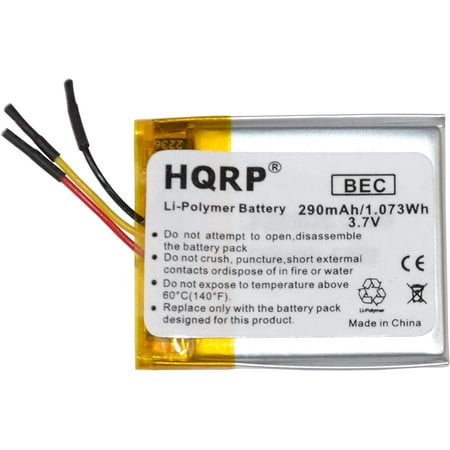 HQRP Battery for Sandisk Sansa Clip+ / Clip Plus 4GB 8GB MP3 Player 323036P SDMX18R-008GK-A57 SDMX18R-004GB-A57 SDMX18R-004GR-A57 SDMX18R-004GI-A57 Replacement