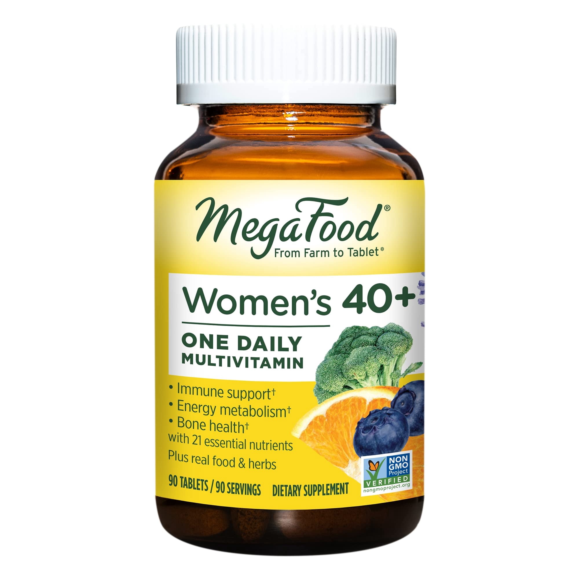 Multivitamínico MegaFood para mujeres mayores de 40 años, 90 ...