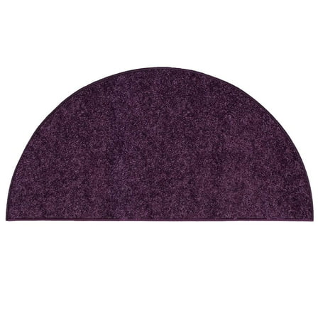 American Bright American Bright Solid Color Area Rugs Purple - 24" x 48" Half Round
