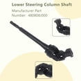 thumbnail image 3 of Frenzybro Steering Column Lower Intermediate Shaft Compatible with Nissan Maxima Altima 48080-8J000, 3 of 6