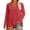 Brick Red, variant on Women's Long Sleeve V Neck T Shirt Soft Comfy Trendy Casual Sleep Pajama Tops Summer Fashion Clothing for Women
