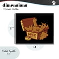 thumbnail image 4 of Stupell Industries Contemporary Dino Nuggets with Sauce Black Framed Giclee Art, 14 x 11, by Tobe Fonseca, 4 of 8