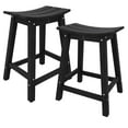 thumbnail image 2 of Kojooin 24 Inch Outdoor Bar Stools, HDPE Counter Height Chairs with Footrest and Weather-Resistant Design for Patio, 2 of 6