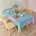 thumbnail image 4 of Boho Bohemia Flower Rectangle Tablecloth 60"x102",Waterproof Polyester Rectangle Table Cloth, Wipeable Spillproof Polyester Tablecloth for Dining, Camping, Indoor and Outdoor, 4 of 6