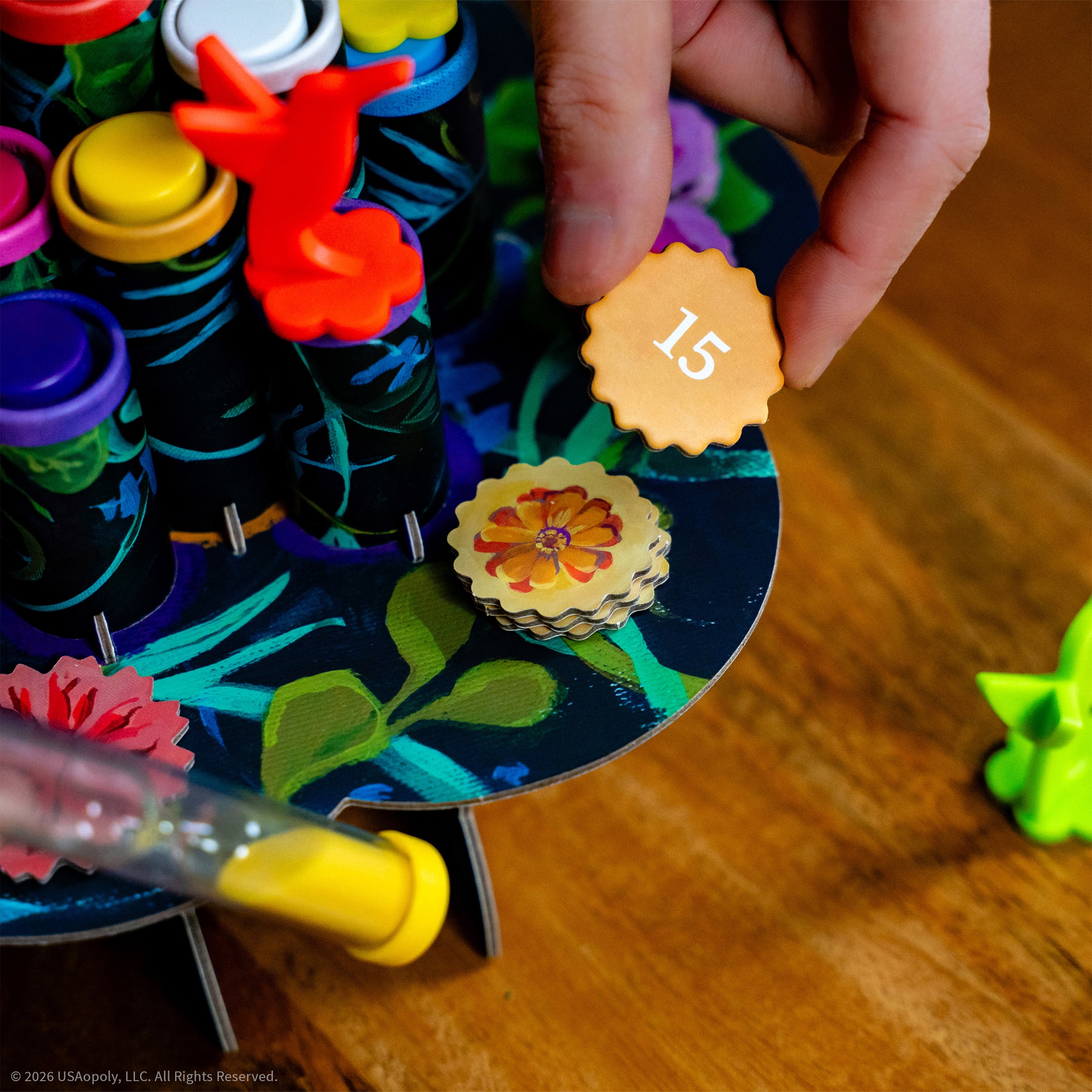 Hummingbirds Board Game, A Real-Time, Push Your Luck Dexterity Party Game, Test Your Timing & Collect Nectar Token Points, A Fun Family Game with Beautiful Artwork From The Op Games