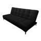 thumbnail image 3 of Sofa Cama Reclinable El Bazar Store Zeus Negro Terciopelo Futon 3 posiciones Abotonado Sala, 3 of 6