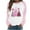 Pink, variant on CLOISE Pullover Sweatshirts for Women No Hoodie Plus Size Crew Neck Tops Christmas Tree Long Sleeve Fleece Clothes