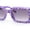 Purple, variant on Child Size Cute Flower Print Girls Rectangle Mod Fashion Sunglasses Blue