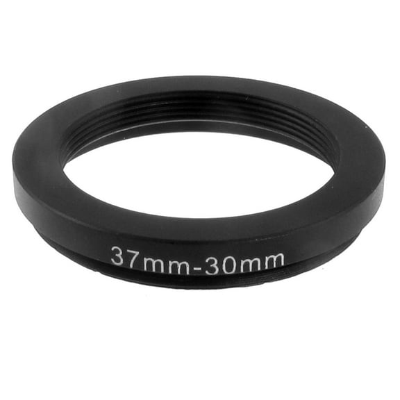 Unique Bargains Metal 37mm to 30mm Camera Filter Step Down Ring Anodized Lens Adapter Black