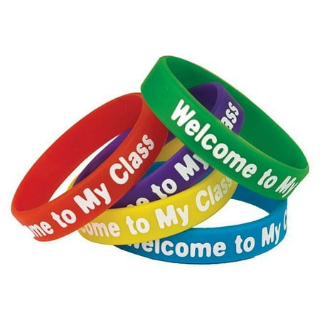UPC: 0194629030521 | Teacher Created Resources Welcome to My Class Wristbands Assorted 10 Per Pack 6 Packs (TCR6023-6)