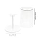 thumbnail image 5 of Vitrina giratoria transparente para figuras de peluche, contenedor de escritorio moderno y práctico con ganchos. Caja de almacenamiento para muñecas. L Blanco, 5 of 5