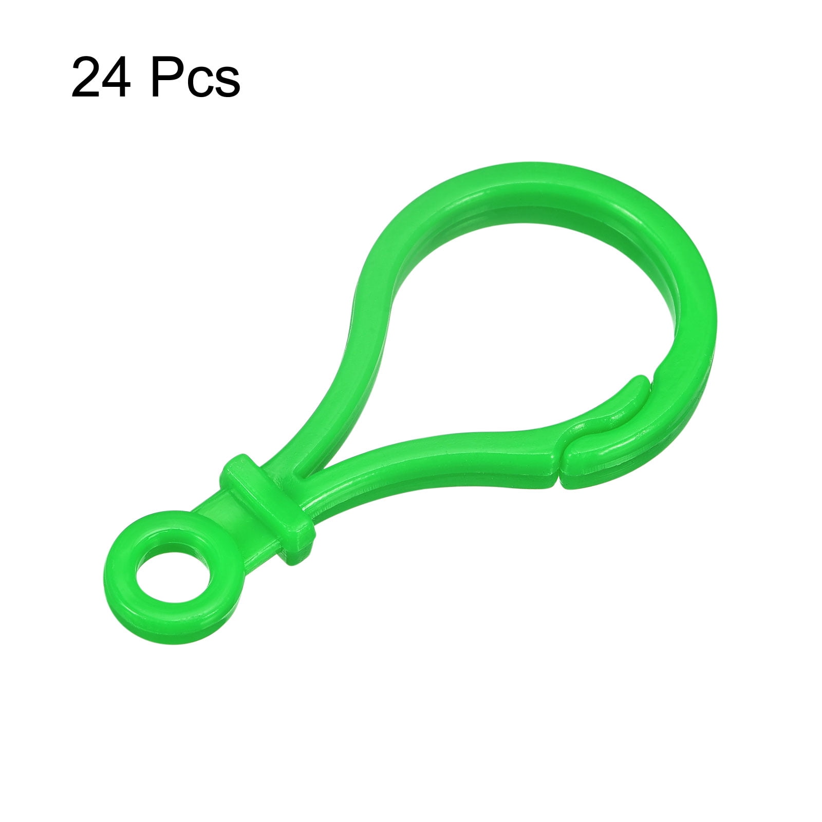 Unique Bargains Plastic Lobster Clasp Colorful Claw Snap Clip Hooks Green