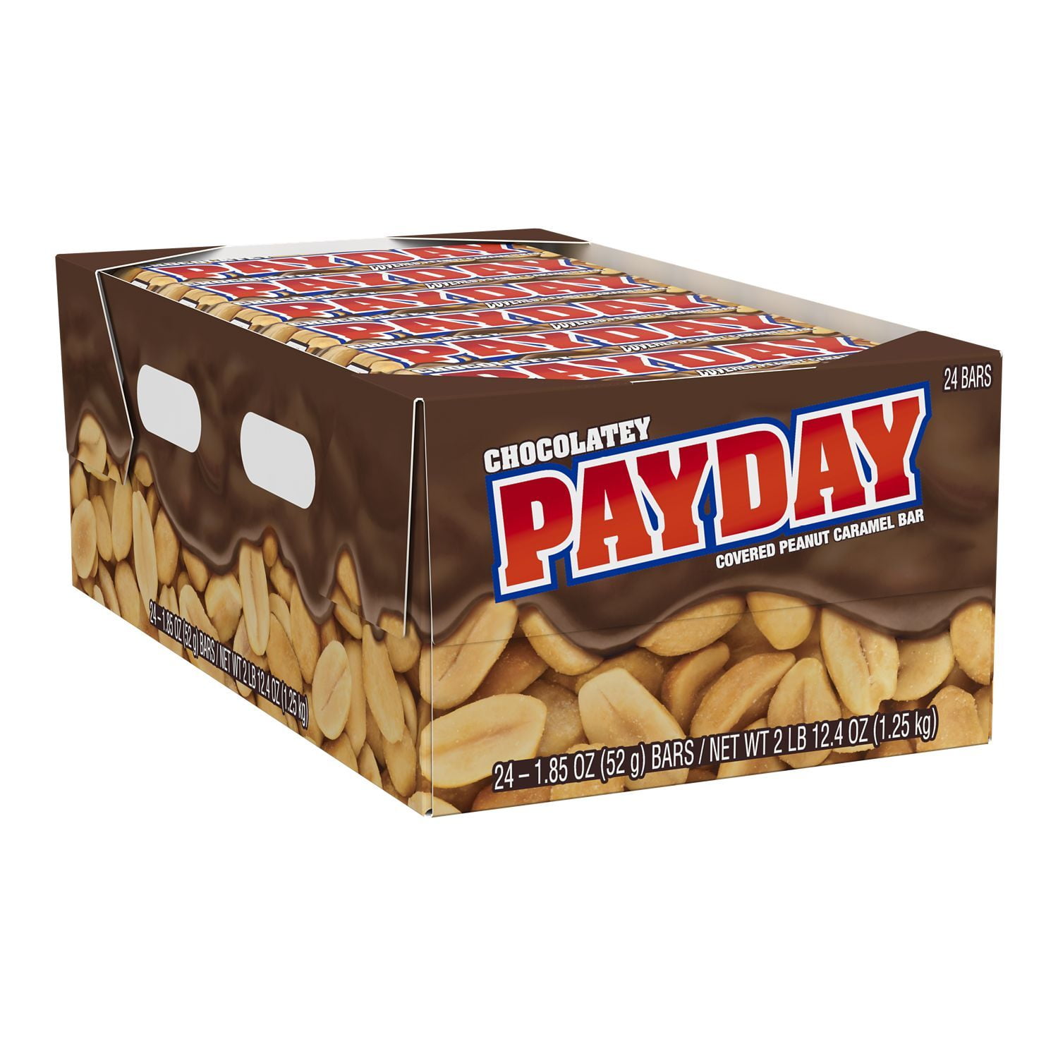 PAYDAY, Chocolatey Peanut Caramel Candy, Bulk, Individually Wrapped, 1.