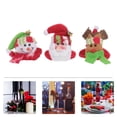 thumbnail image 2 of 3 UNIDS Navidad Copa de Vino Tinto Coaster Copa Almohadilla Cojín de tela Estera Fiesta en casa Mesa Decoración de Navidad, 2 of 6