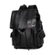 thumbnail image 1 of Mochila de cuero sintético de moda, ligera y casual, con puerto USB, compatible con 15.6" negro, 1 of 9