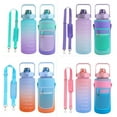 thumbnail image 2 of Half Gallon Water Bottle Sleeve with Strap Portable Non-slip Bottle Cover Water Bottle Holder Bag for Women Men Workout Gym Sport Outdoor Workout (Water Bottle Excluded), 2 of 5