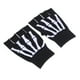thumbnail image 5 of Guantes de punto unisex con diseño de esqueleto y calavera, guantes elásticos de medio dedo., 5 of 7