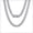 2.Silver, variant on Bandmax 9MM Cuban Necklace Stainless Steel Flat Miami Link Chain With Cubic Zirconia Clasp 22 Inch Men Women Jewelry Boyfriend Dad Son Birthday Husband Father Gift
